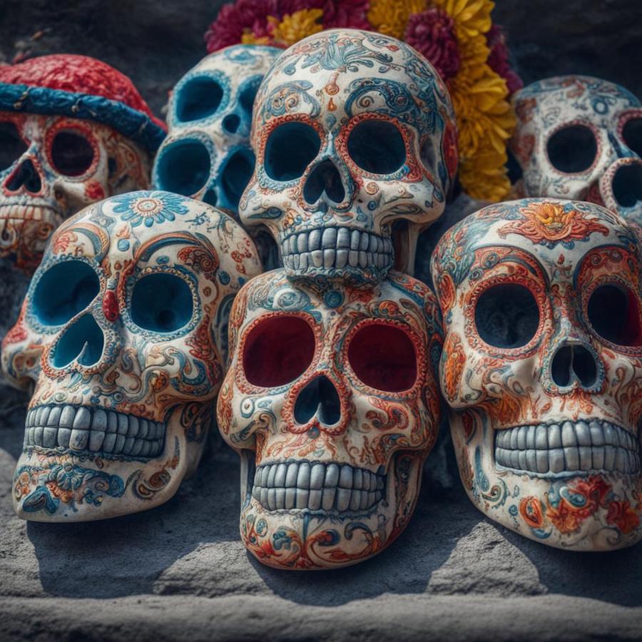 Мексика черепа