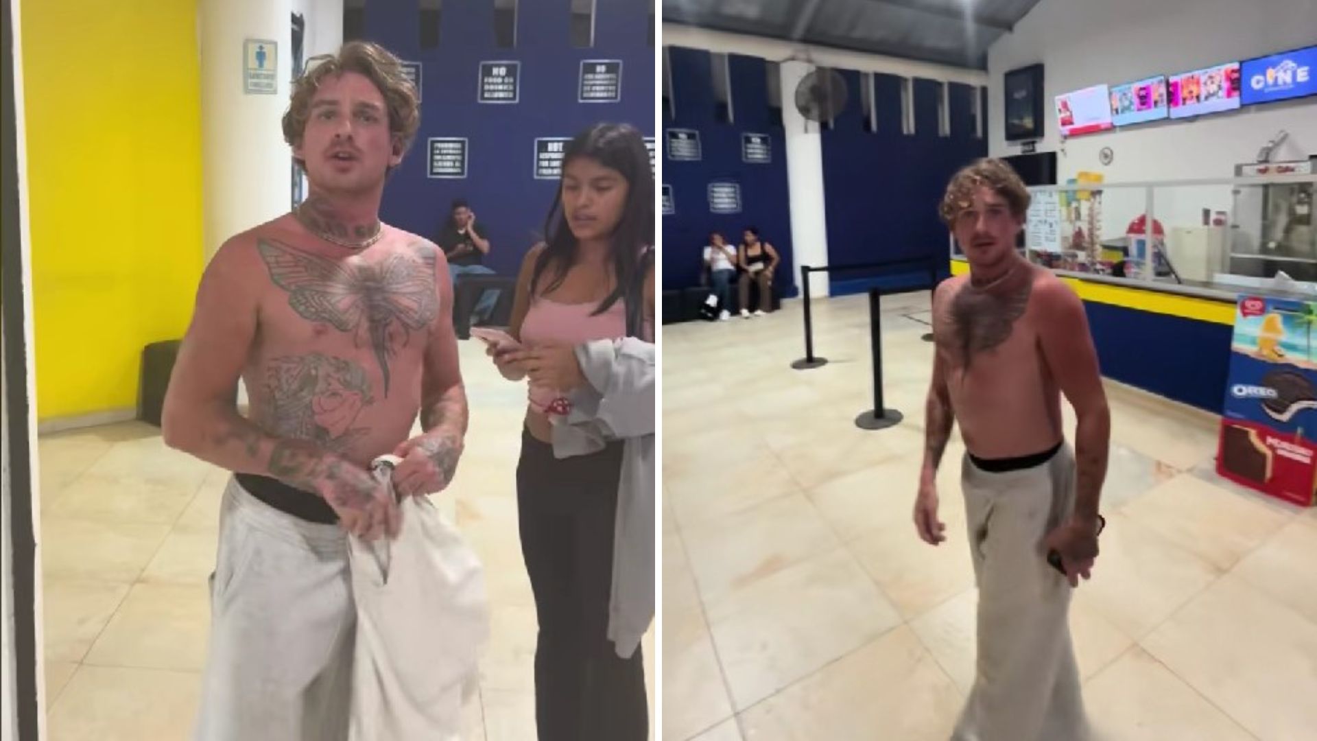 Иностранец напал на девушку в мексиканском кинотеатре